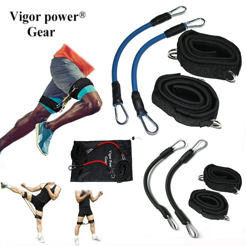 Running Gear Youtube - أنابيب مقاومة بحمالات للكاحل ، مجموعة
