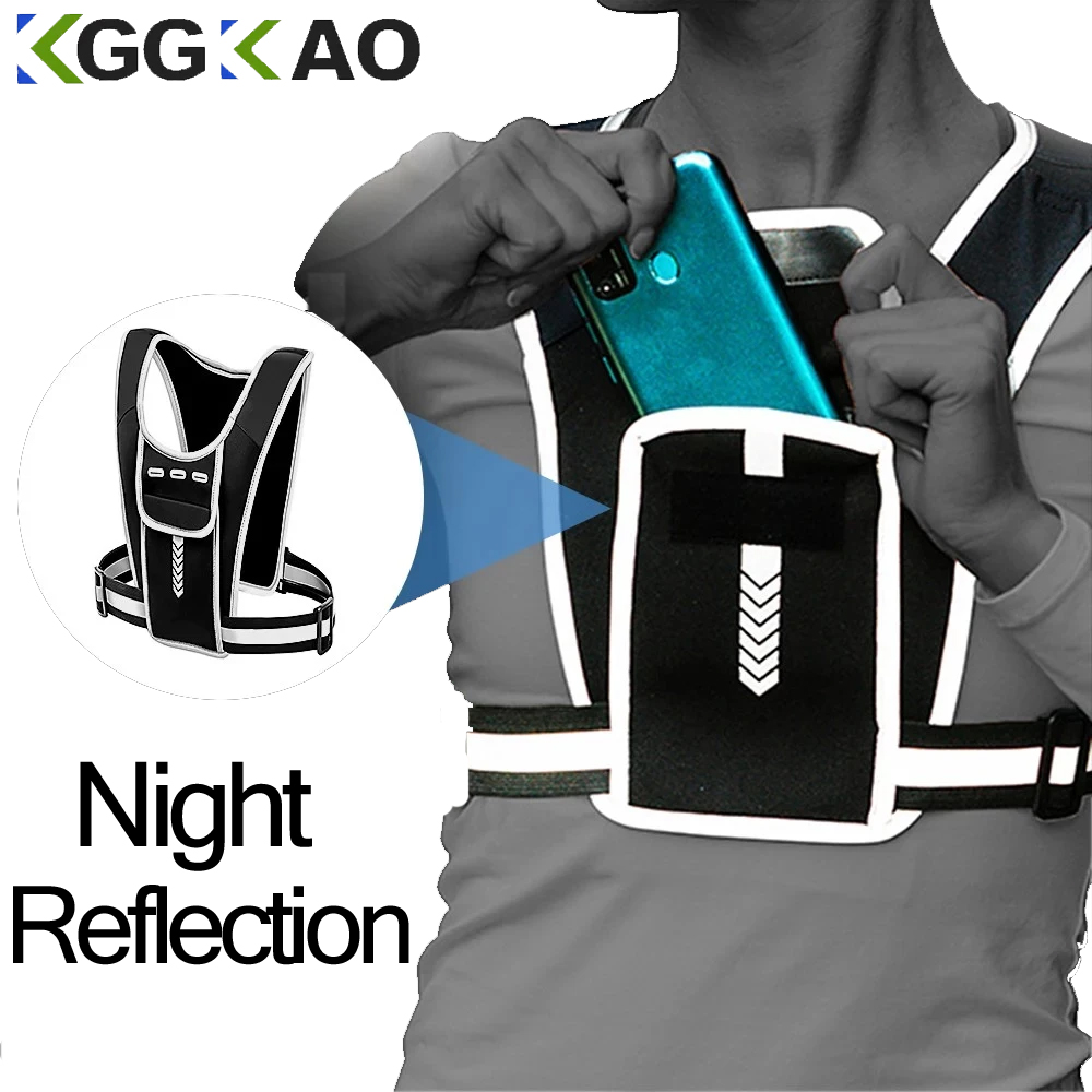 Running Gear Satisfy - سترة جري مع حامل هاتف للرجال