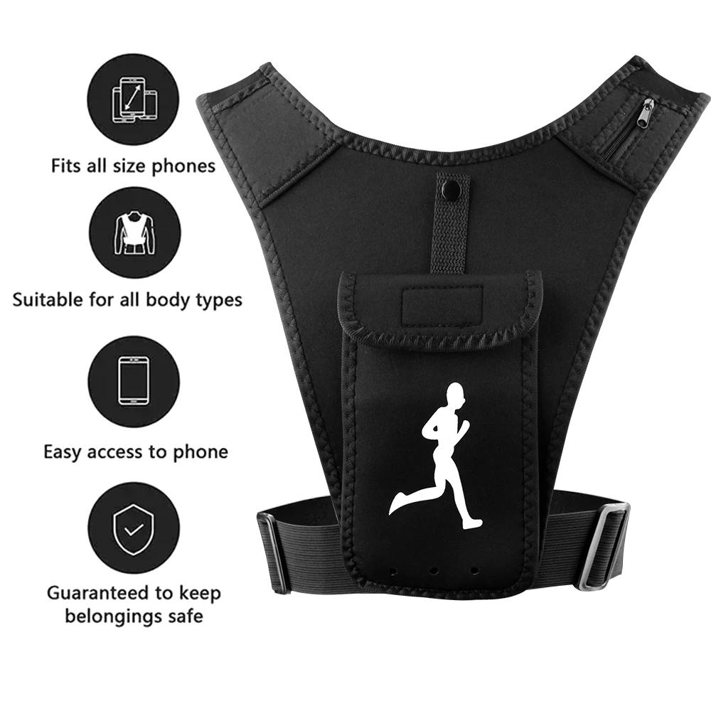 حامل هاتف صدرية للجري قابل للت - مراجعة Running Gear Satisfy وسعره
