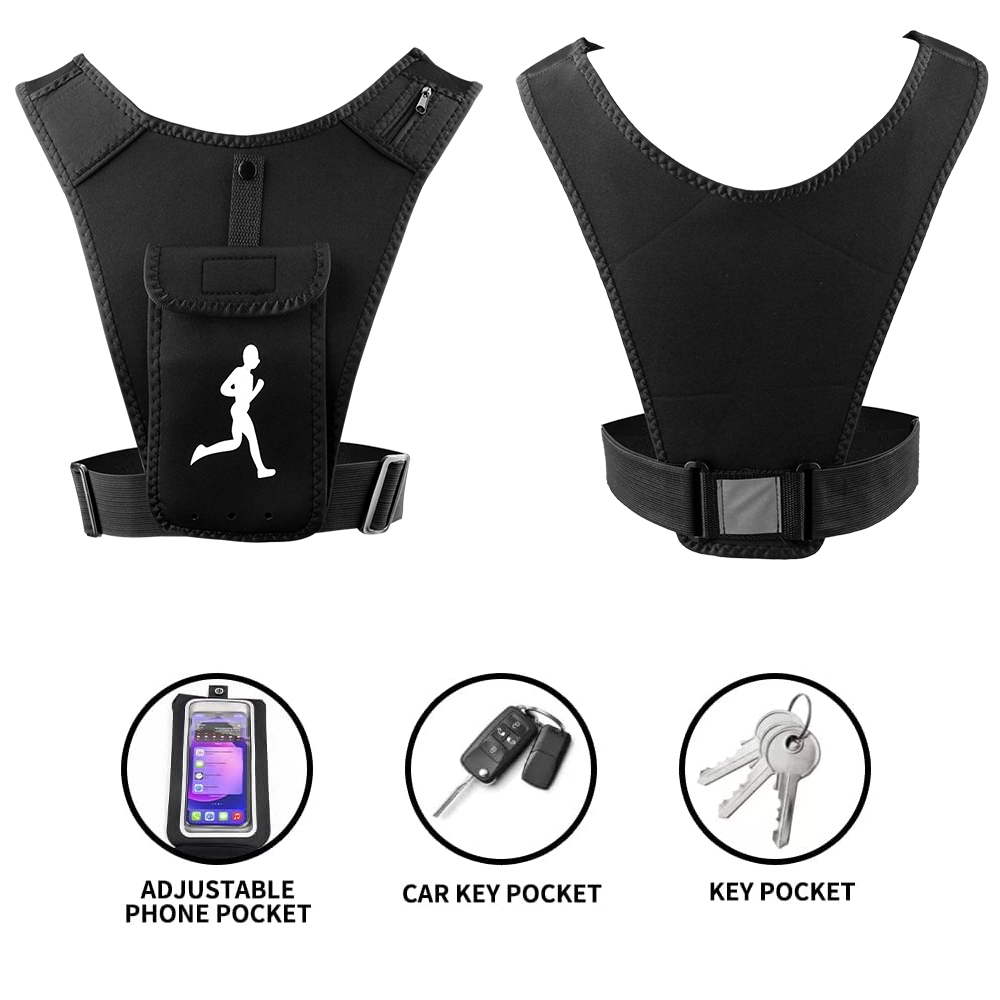 حامل هاتف صدرية للجري قابل للت - مراجعة Running Gear Satisfy وسعره