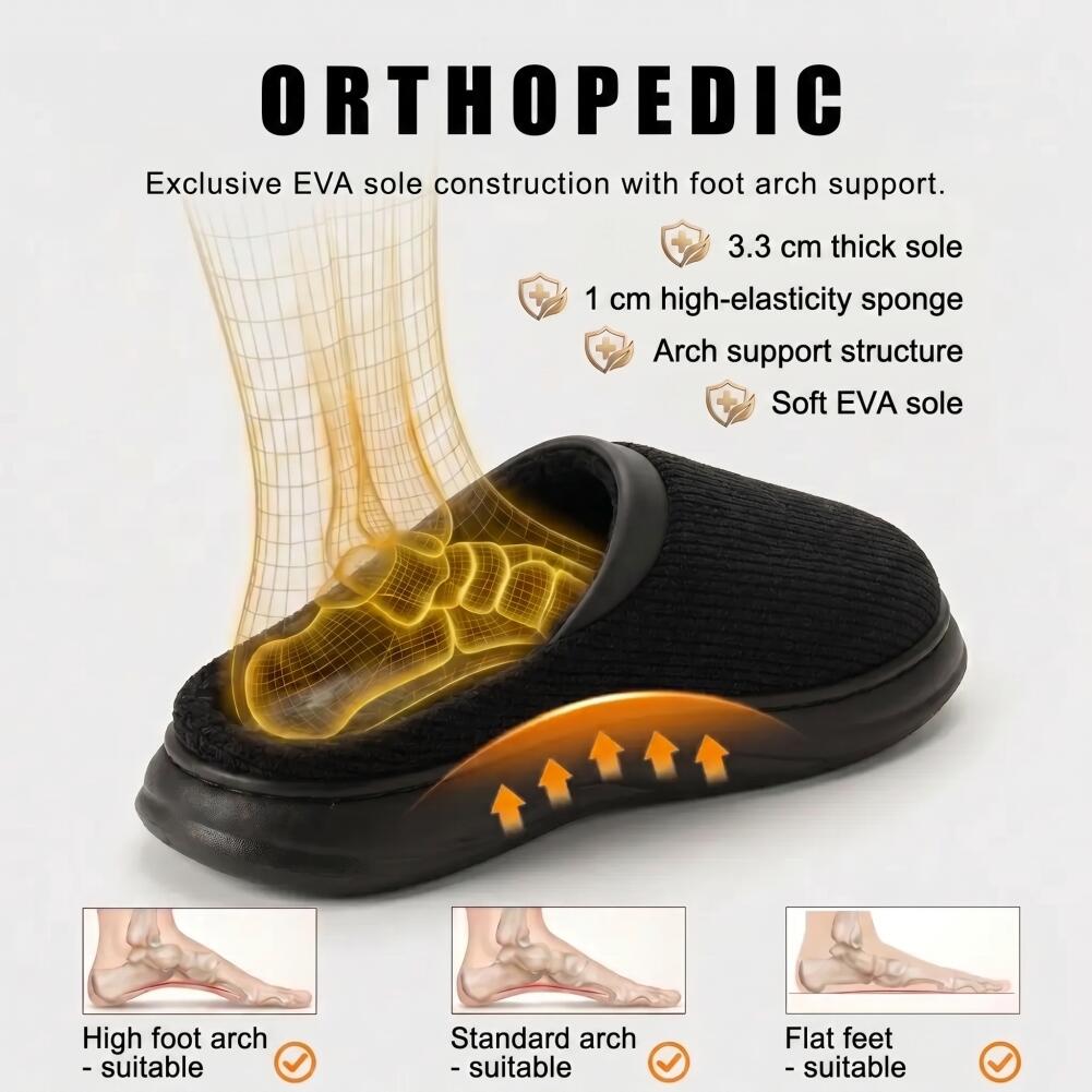 شباشب رجالية واسعة النعل مع دع - مراجعة Insole Arch Support وسعره
