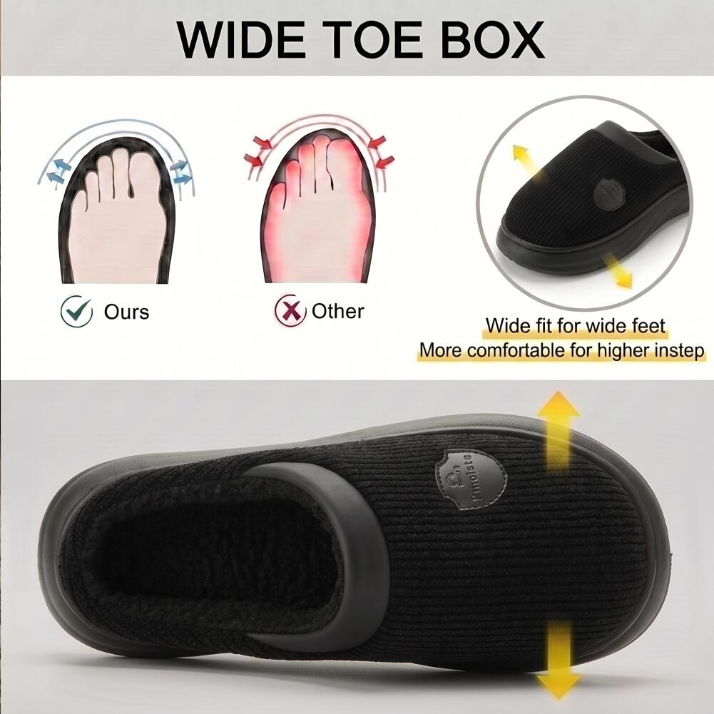 شباشب رجالية واسعة النعل مع دع - مراجعة Insole Arch Support وسعره