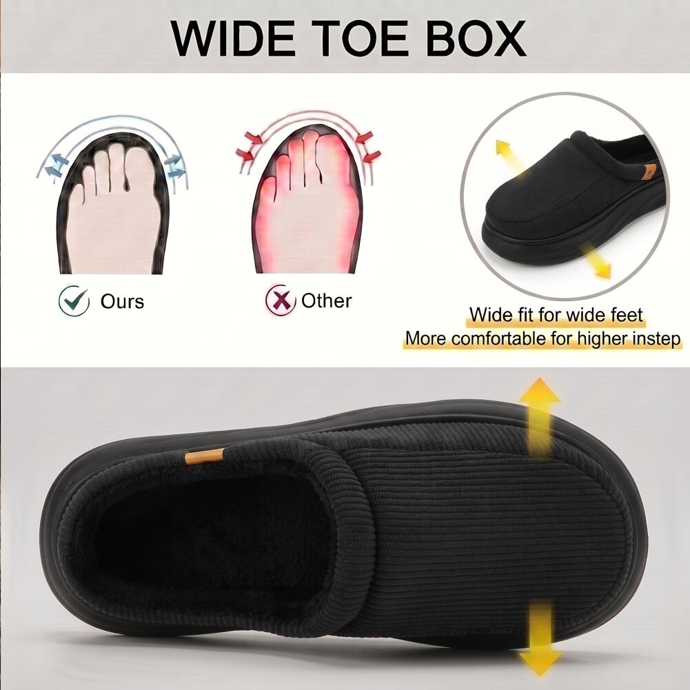 شباشب رجالية واسعة مع دعم للقو - مراجعة Insole Arch Support وسعره